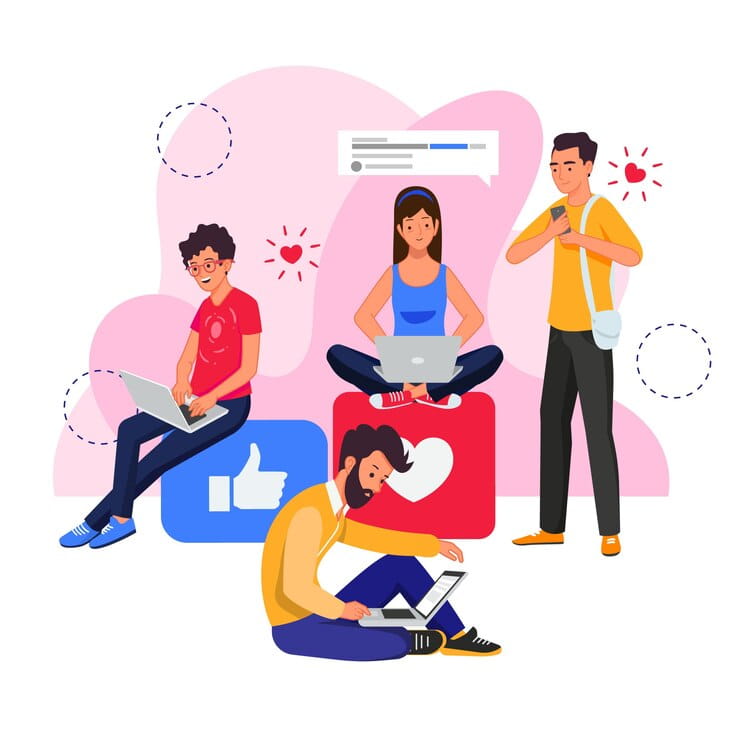 تأثیر شبکه‌های اجتماعی بر عزت نفس | مرمز مشاوره باران